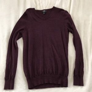 Size Small Burgundy H&M V-Neck